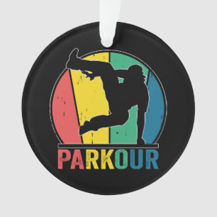 Parkour Gratis Running Training Traceur Retro Ornament