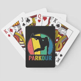 Parkour Gratis Running Training Traceur Retro Pokerkaarten