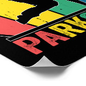 Parkour Gratis Running Training Traceur Retro Poster (Hoek)