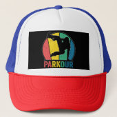 Parkour Gratis Running Training Traceur Retro Trucker Pet (Voorkant)