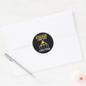 Parkour Ik spring over alles Ronde Sticker (Envelop)