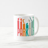 Parkour Koffiemok (Voorkant rechts)