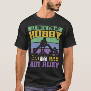 Parkour laat je mijn hobby zien en ren weg freerun t-shirt