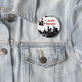 parkour, maak deel uit van de revolutie ronde button 5,7 cm (In situ)