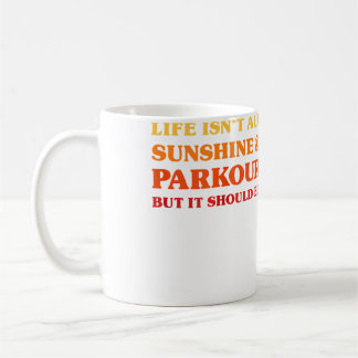 Parkour Mannen Die Parkour Vrouwen Die Parkour Lie Koffiemok