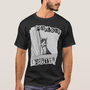 Parkour Master Grappige Punk Kitty Ontwerp T-shirt