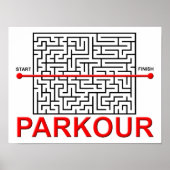 Parkour Maze Funny Poster (Voorkant)
