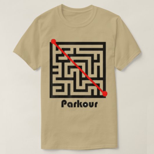 Parkour Maze FunnyFrerunning Frerunner T-shirt (Design voorkant)