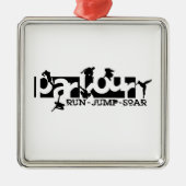 Parkour Metalen Ornament (Voorkant)