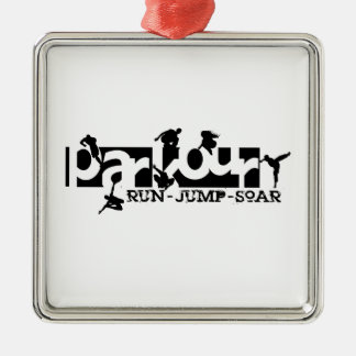 Parkour Metalen Ornament