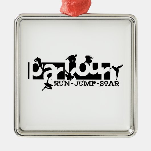 Parkour Metalen Ornament (Voorkant)