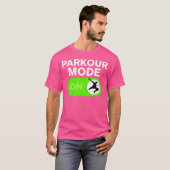 Parkour Mode On Freerunning Silhouette Boys T-shirt (Voorkant volledig)