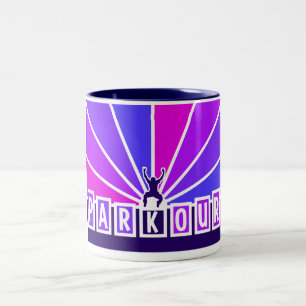 PARKOUR-mok - kies stijl en kleur Tweekleurige Koffiemok