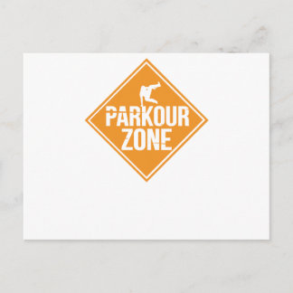 Parkour onderweg Extreme Sports Stunt Free Runing Briefkaart