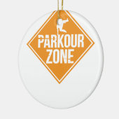 Parkour onderweg Extreme Sports Stunt Free Runing Keramisch Ornament (Links)