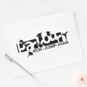 Parkour Ovale Sticker (Envelop)