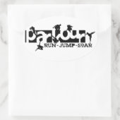 Parkour Ovale Sticker (Tas)