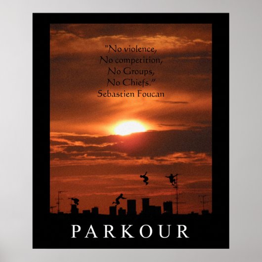 Parkour Quote Poster (Voorkant)