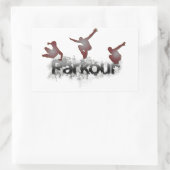 Parkour Rechthoekige Sticker (Tas)