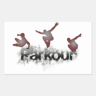 Parkour Rechthoekige Sticker