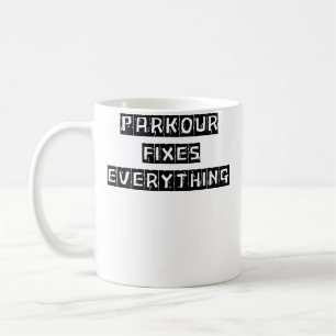 Parkour Repareert Alles Vrouwen Mannen Liefhebben Koffiemok