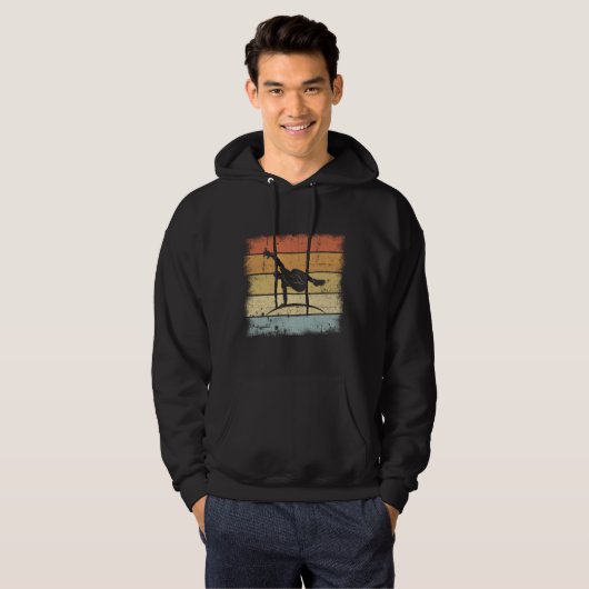 Parkour  Retro Hoodie (Voorkant volledig)