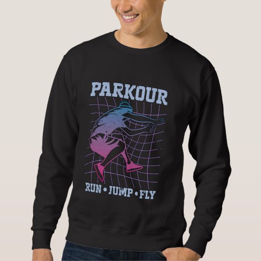 Parkour Run Jump Fly houdt van freerunning backfli Trui (Voorkant)