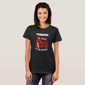 Parkour run Jump Freerunning Obstacle Course T-shirt (Voorkant volledig)