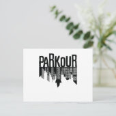 Parkour Skyline Briefkaart (Staand voorkant)