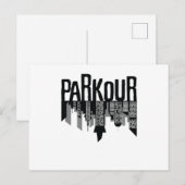 Parkour Skyline Briefkaart (Voorkant / Achterkant)