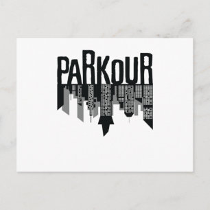 Parkour Skyline Briefkaart