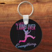 Parkour Spring Man Ontwerp Sleutelhanger (Voorkant)