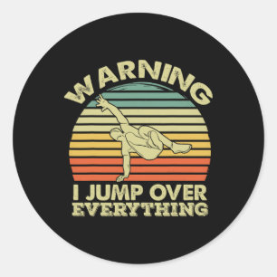 Parkour Springen Klimmen Rennen Extreme Sport Wor Ronde Sticker
