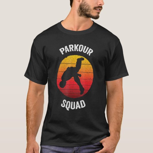 Parkour Squad  Urban Jump Free Running T-shirt (Voorkant)