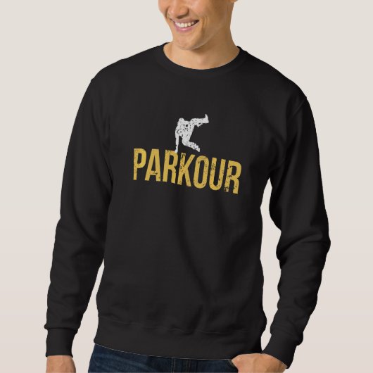 Parkour Stunt Free Runing Training Parkours Practi Trui (Voorkant)