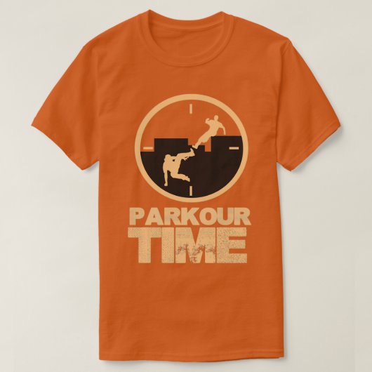 Parkour Time Free Runing Gifts T-shirt (Design voorkant)