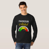 Parkour Traceur Free Running Extreme Sport T-shirt (Voorkant volledig)