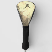 Parkour Urban Free Runing Free Styling Art Sepia Golfheadcover (Voorkant)