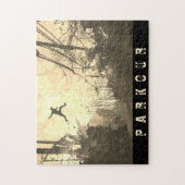 Parkour Urban Free Runing Free Styling Art Sepia Legpuzzel (Verticaal)