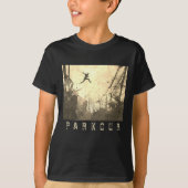 Parkour Urban Free Runing Free Styling Art Sepia T-shirt (Voorkant)