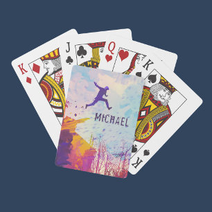 Parkour Urban Free Runing Free Styling Modern Art Pokerkaarten