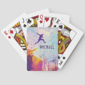 Parkour Urban Free Runing Free Styling Modern Art Pokerkaarten (Achterkant)