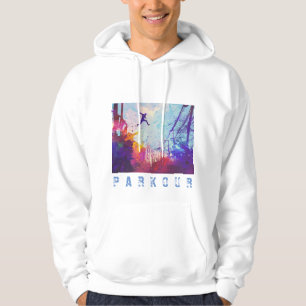 Parkour Urban Free Runing Freestyling Art Sepia Hoodie