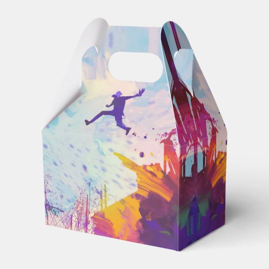 Parkour Urban Free Runing Freestyling Modern Art Bedankdoosjes (Achterkant)