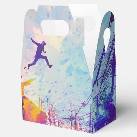 Parkour Urban Free Runing Freestyling Modern Art Bedankdoosjes (Geopend)