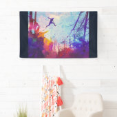 Parkour Urban Free Runing Freestyling Modern Art Spandoek (Insitu)