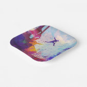 Parkour Urban Free Runing Freestyling Papieren Bordje (Gebogen)