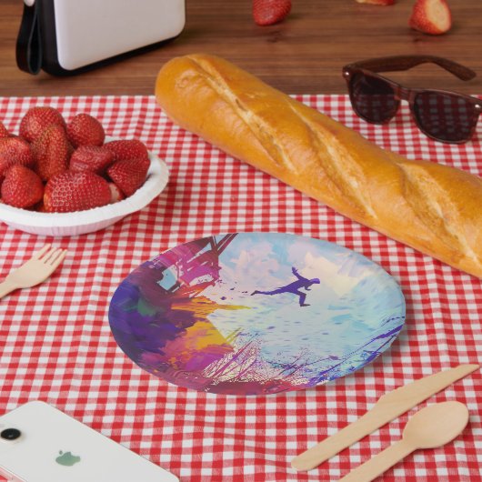 Parkour Urban Free Runing Freestyling Party Papieren Bordje (Picknick)