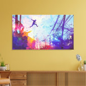 Parkour Urban Free Running Canvas Wall Art Afdruk (Insitu (Woonkamer))
