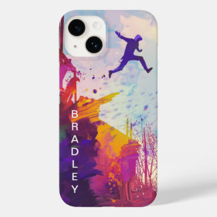 Parkour Urban Free Running Freestylen Moderne Kuns Case-Mate iPhone 14 Hoesje